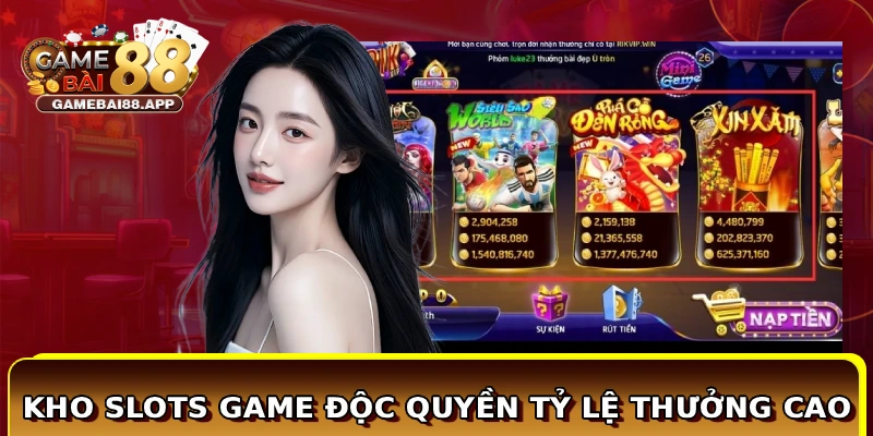 Rikvip - Thiên Đường Giải Trí Game Bài Mỹ Chất Lượng 3 Kho slots game độc quyền tỷ lệ thưởng cao
