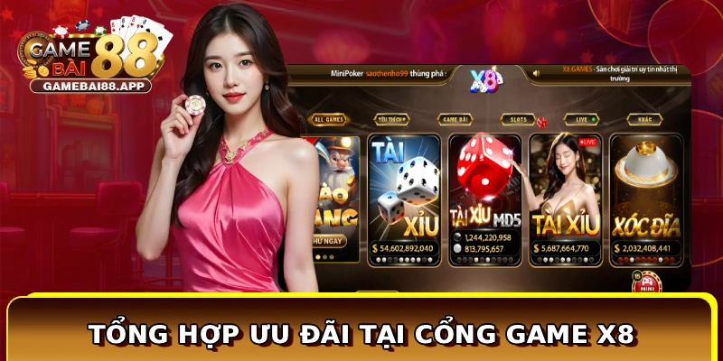 Tổng hợp ưu đãi tại cổng game X8