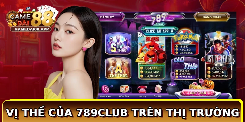 Vị thế của cổng game 789Club trên thị trường